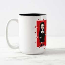 おもしろいの尼僧 コーヒーマグカップ