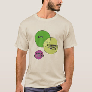 おもしろいの屈辱的事故死グッドホビーATV Tシャツ