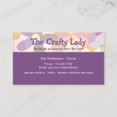 おもしろいの工芸用品とクラフトレディ 名刺 (正面)