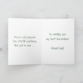 おもしろいの幸運で素朴な西部の蹄鉄 カード (内部)