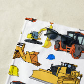 おもしろいの建築車のイラストレーションパターン ビーチタオル (インサイチュ)