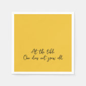 おもしろいの引用文は老けない スタンダードカクテルナプキン (正面)