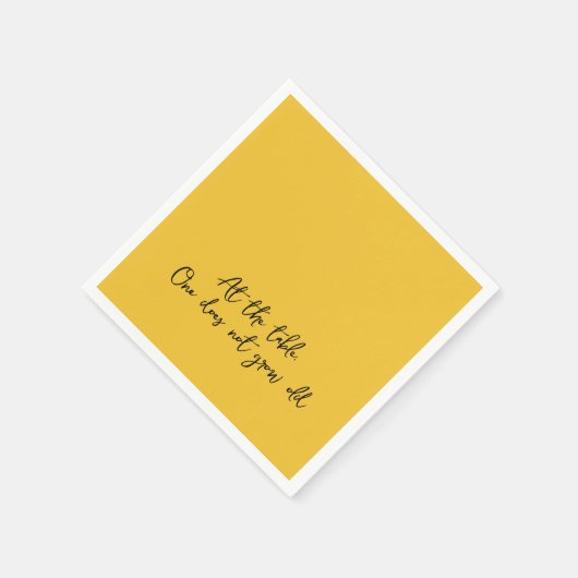 おもしろいの引用文は老けない スタンダードカクテルナプキン (角)