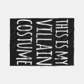 おもしろいの怠惰なハロウィーンこれは私の悪役の衣装である フリースブランケット (正面(横))