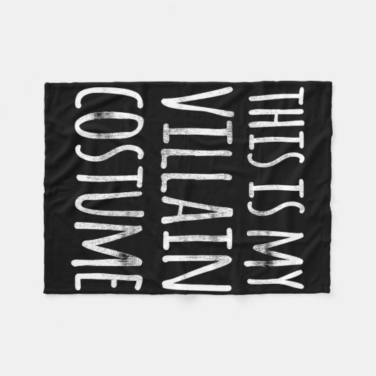 おもしろいの怠惰なハロウィーンこれは私の悪役の衣装である フリースブランケット (正面(横))