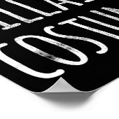 おもしろいの怠惰なハロウィーンこれは私の悪役の衣装である ポスター (角)