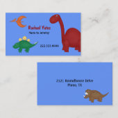 おもしろいの恐竜のお母さんカード コーリングカード (正面/裏面)