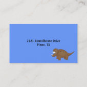 おもしろいの恐竜のお母さんカード コーリングカード (裏面)