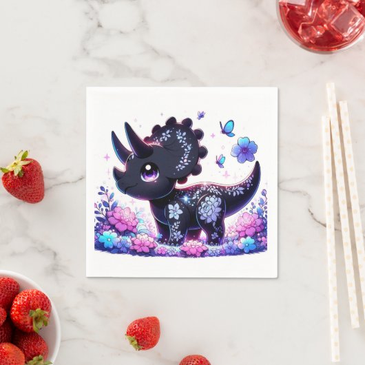 おもしろいの恐竜の赤ちゃんシャワー スタンダードカクテルナプキン (インサイチュ)