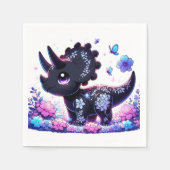 おもしろいの恐竜の赤ちゃんシャワー スタンダードカクテルナプキン (正面)