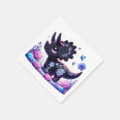 おもしろいの恐竜の赤ちゃんシャワー スタンダードカクテルナプキン (角)