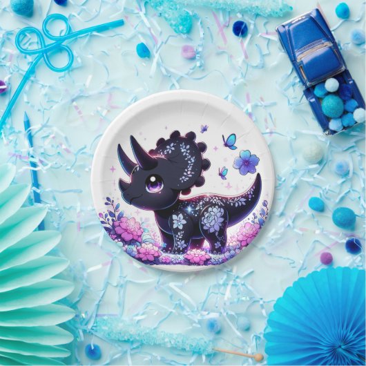 おもしろいの恐竜の赤ちゃんシャワー ペーパープレート (パーティー)