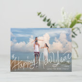 おもしろいの手書き新年の写真 シーズンカード (スタンド正面)