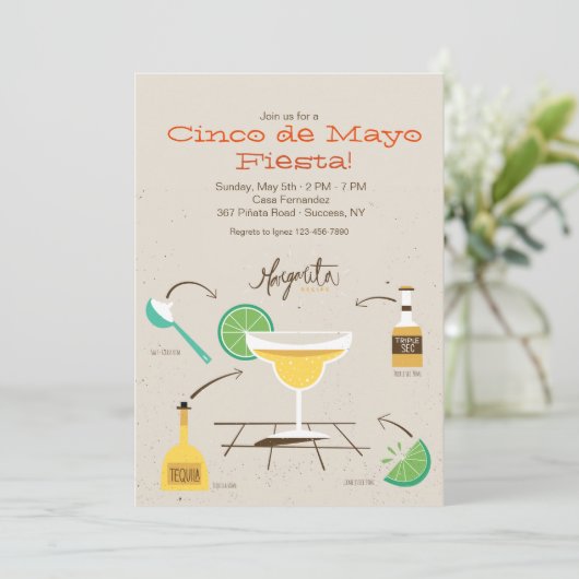 おもしろいの招待状のためのレシピ 招待状 (スタンド正面)