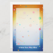 おもしろいの文房具 便箋 (正面/裏面)