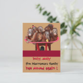 おもしろいの新しい住所の通知 案内ポストカード (スタンド正面)