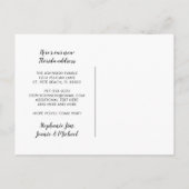 おもしろいの新しい住所フロリダビーチヤシの木の移動 案内ポストカード (裏面)