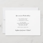 おもしろいの新しい住所フロリダビーチヤシの木の移動 案内状 (裏面)