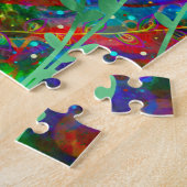 おもしろいの新しい始まり引用文ハートの花かわいらし ジグソーパズル (側面)