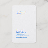 おもしろいの新しく及び鮮やかな名刺のテンプレート 名刺 (裏面)