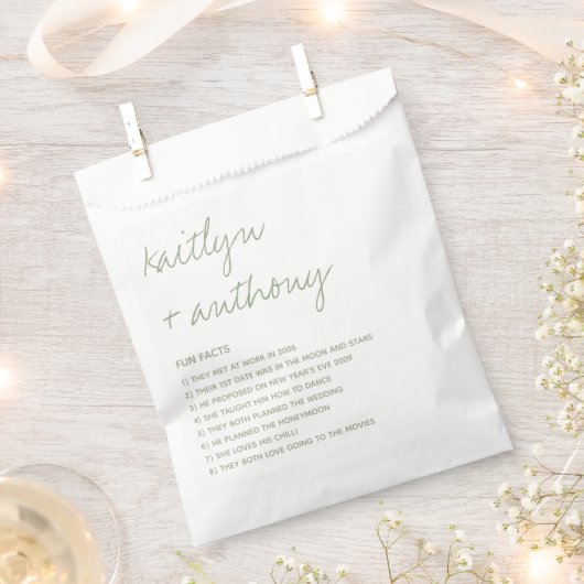 おもしろいの新婚に関すモダンる事実 フェイバーバッグ (クリップ留めされた状態)