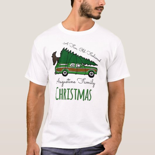 おもしろいの旧式のクリスマスの休暇 Tシャツ (正面)