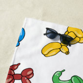 おもしろいの明るいバルーン動物のデザイン ビーチタオル (インサイチュ)