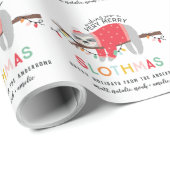 おもしろいの明るい怠惰のクリスマス ラッピングペーパー (ロールコーナー)