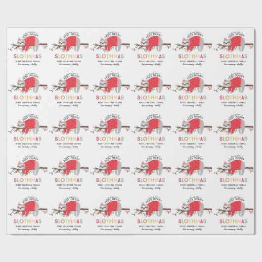 おもしろいの明るい怠惰のクリスマス ラッピングペーパー (フラット)