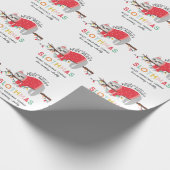 おもしろいの明るい怠惰のクリスマス ラッピングペーパー (角)