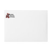 おもしろいの明るい気球動物は子供へを設計します ラップアラウンドラベル (正面)