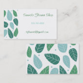 おもしろいの春の葉 名刺 (正面/裏面)