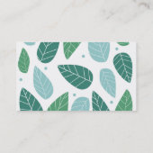 おもしろいの春の葉 名刺 (裏面)