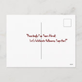 「おもしろいの時代が近づくにつれ祝て、一緒に」 シーズンポストカード (裏面)