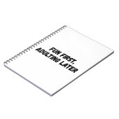 おもしろいの最初の姦淫 ノートブック (左側)