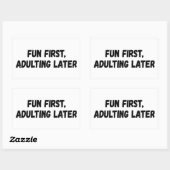 おもしろいの最初の姦淫 長方形シール (シート)