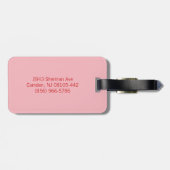 おもしろいの朝食用食品のイラストレーションパターン ラゲッジタグ (裏面横)