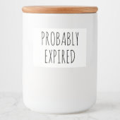 おもしろいの期限切れキッチンの食料貯蔵庫 フードラベル (正面)