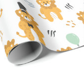 おもしろいの模様 |白 ラッピングペーパー (ロールコーナー)