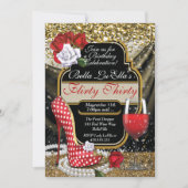 おもしろいの気のあるそぶりをしたなバースデーパーティ招待状 招待状 (正面)