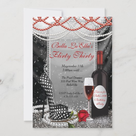 おもしろいの気のあるそぶりをしたなバースデーパーティ招待状 招待状 (正面)