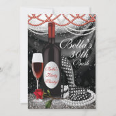 おもしろいの気のあるそぶりをしたなバースデーパーティ招待状 招待状 (裏面)