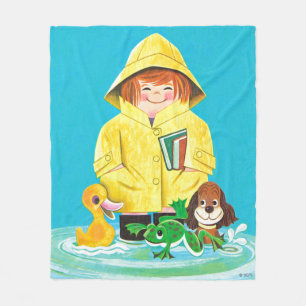 おもしろいの水溜 フリースブランケット