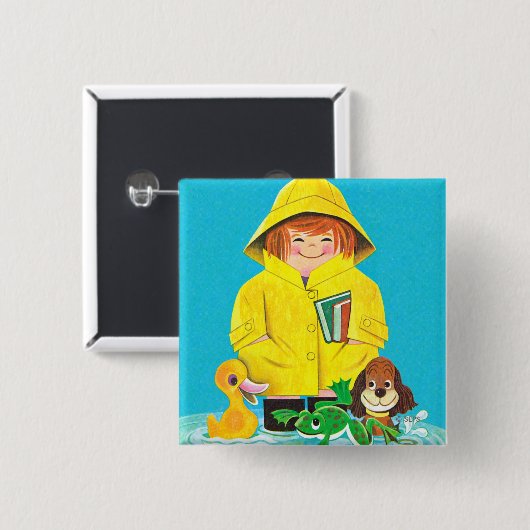 おもしろいの水溜 缶バッジ (正面&裏面)