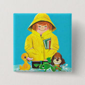 おもしろいの水溜 缶バッジ (正面)