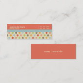 おもしろいの水玉模様のお母さんのテレホンカード コーリングカード (正面/裏面)