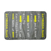 おもしろいの浴室の規則 バスマット (正面)