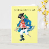 おもしろいの海賊とオウムの幸運テストで黄色 カード (黄色い花)