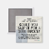 おもしろいの減量のダイエットの磁石 マグネット (正面/裏面)