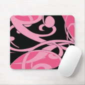 おもしろいの渦巻のマウスパッド マウスパッド (マウス)